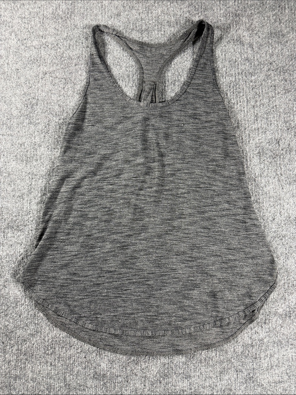 Lululemon Racerback Singlet Tank Top Shirt Heathered Grey Gray Women's
